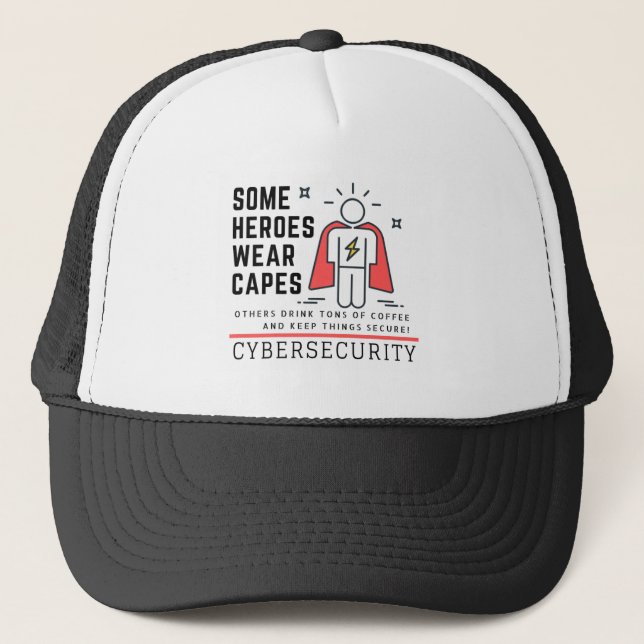 Casquette de héros de la cyber-sécurité (Devant)