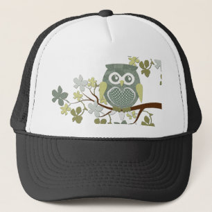 Casquette de hibou d'arbre de polka