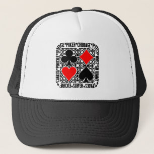 Casquette de jeux de carte