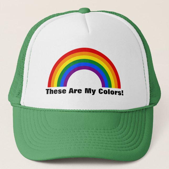 CASQUETTE de la fierté arc-en-ciel LGBT (Devant)