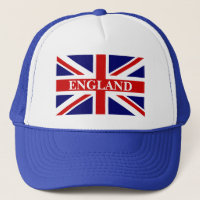 Casquette de l'Angleterre avec le drapeau