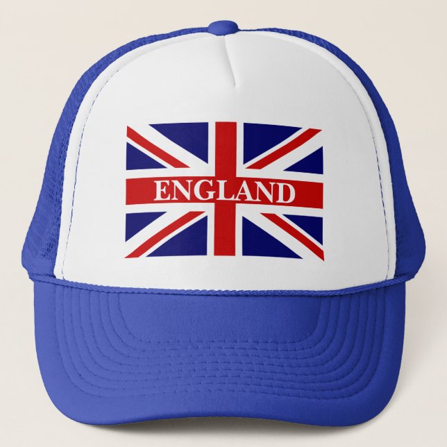 Casquette de l'Angleterre avec le drapeau (Devant)