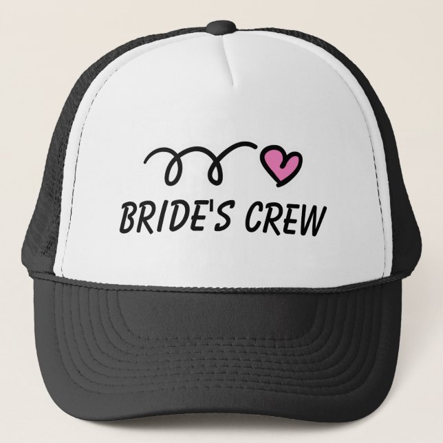 Casquette de l'équipe de mariée pour mariage ou ba (Devant)