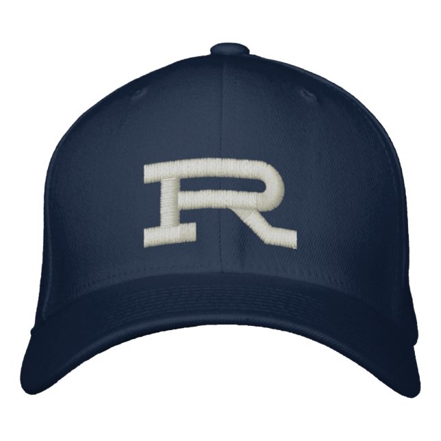casquette de lettre initiale monogramme brodé pers (Devant)