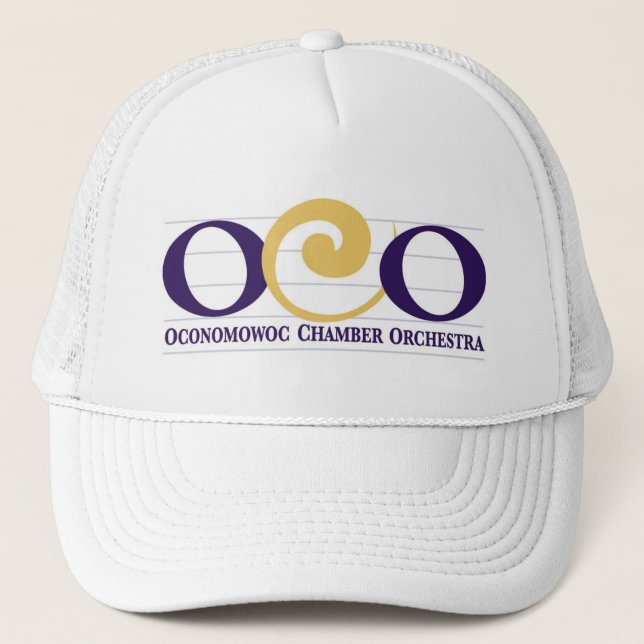 Casquette de logo OCO - Blanc - style 2 (Devant)