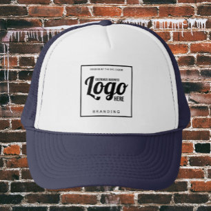 Casquette de logo personnalisé bleu