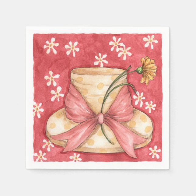 Casquette de marguerite - serviettes en papier (Devant)