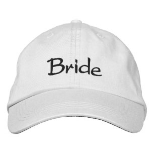Casquette de mariée brodée