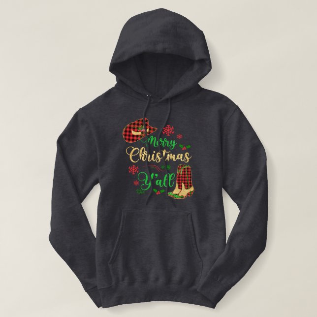 Casquette de Noël et Sweat - shirt à capuche de bo (Design devant)