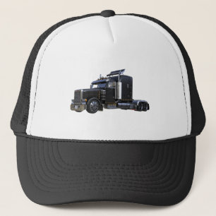 Casquette De noir camion de remorque de tracteur semi