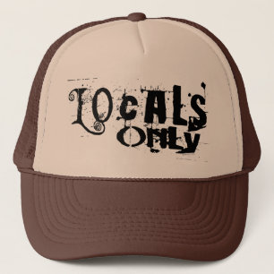 Casquette de noir de gens du pays seulement