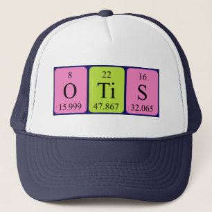 Casquette de nom de table périodique Otis
