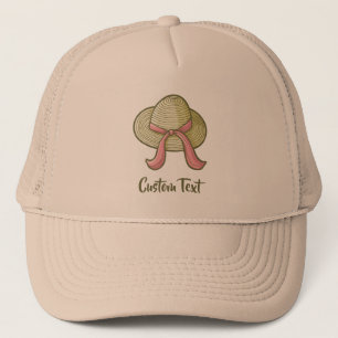 Casquette de paille jaune