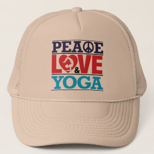 Casquette de paix, d'amour et de yoga