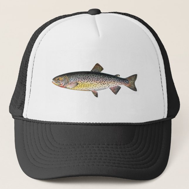 Casquette de pêche - poisson de truite de Tahoe (Devant)