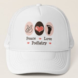 Casquette de pédicure de pédicurie d'amour de pa