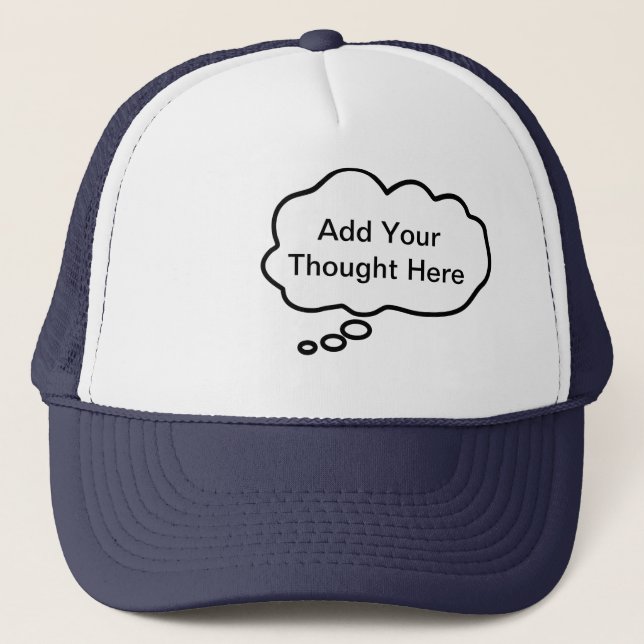 Casquette de pensée - Ajoutez votre pensée personn (Devant)