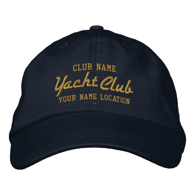Casquette de Personalizable de club de yacht (Devant)
