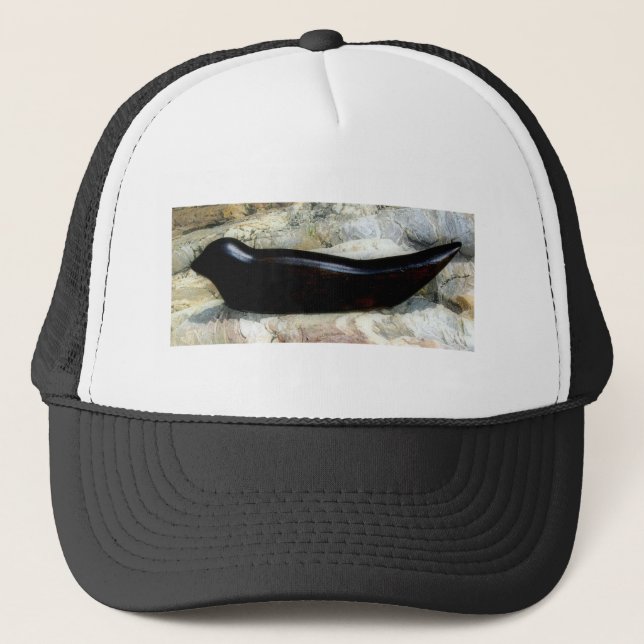 casquette de phoque du port noir (Devant)