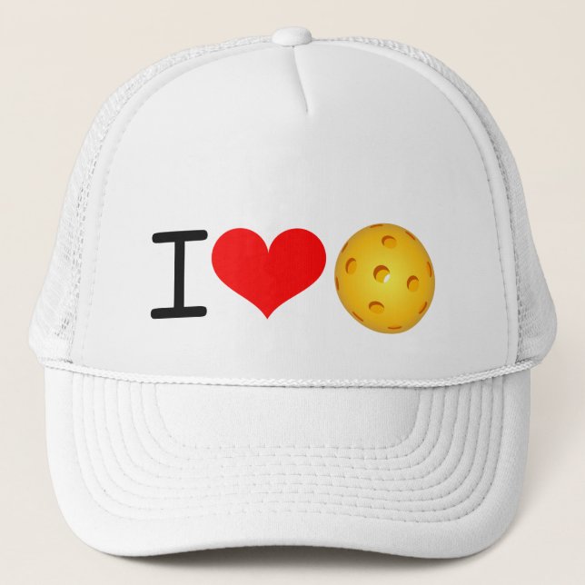 Casquette de Pickleball : "J'aime Pickleball" (le (Devant)