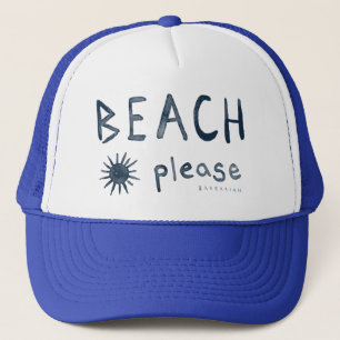 Casquette De PLAGE citation pour la plage d'aquarelle SVP