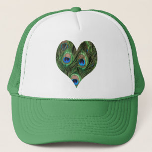 Casquette de plumes en forme de coeur
