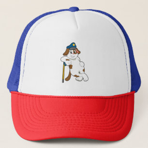 Casquette de police de chien