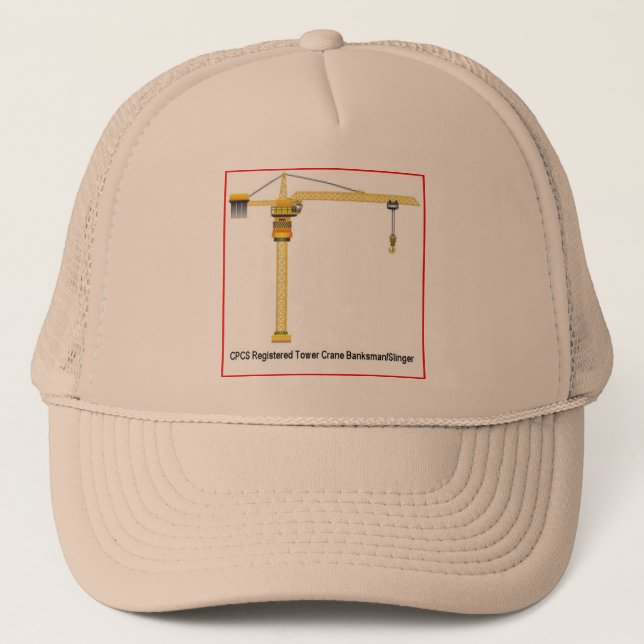 Casquette de porion de surface de grue à tour (Devant)