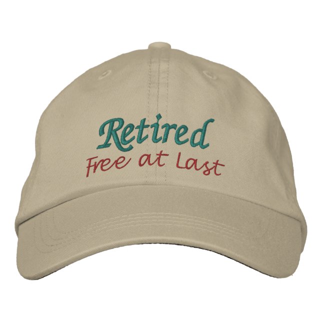 Casquette de retraite par SRF - Gratuit à Dernier! (Devant)