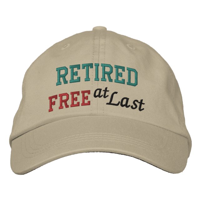 Casquette de retraite par SRF - Gratuit à Dernier! (Devant)