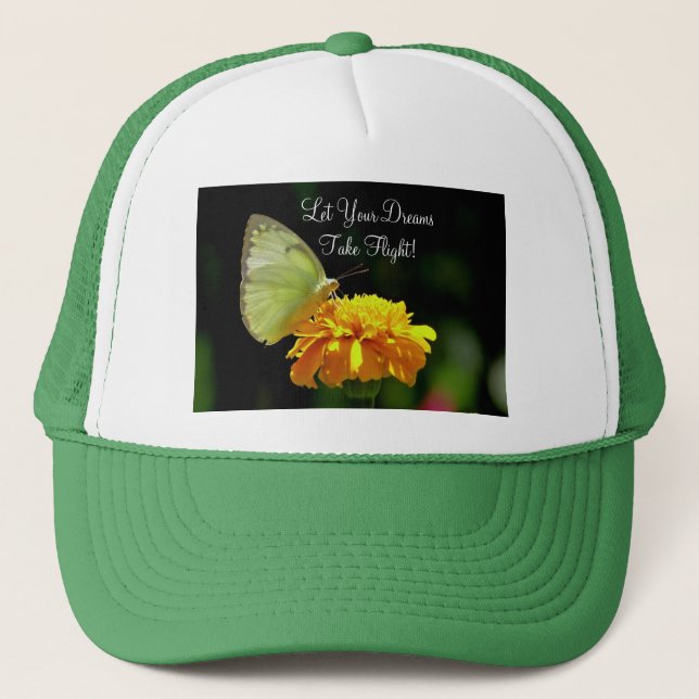 Casquette de rêves papillon (Devant)