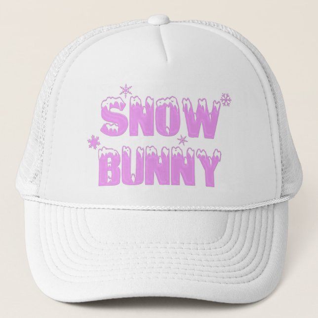 Casquette de rose de lapin de neige (Devant)