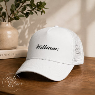 Casquette de routier personnalisée avec nom person