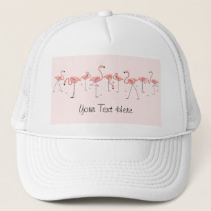 Casquette de routier 'Texte' du groupe rose des fl