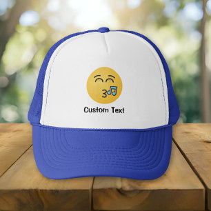 Casquette de routier visage sifflant aux yeux sour