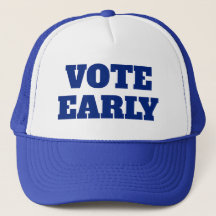 Casquette de routier Votez tôt