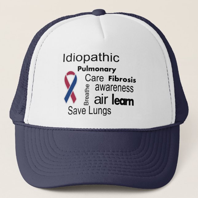 Casquette de sensibilisation à la fibrose pulmonai (Devant)