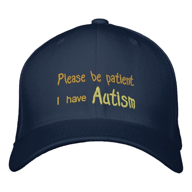 Casquette de sensibilisation sur l'autisme avec no (Devant)