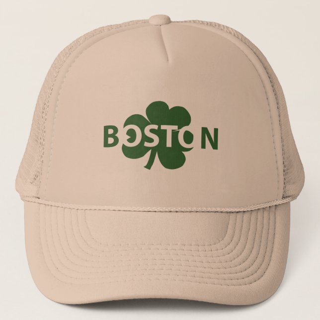 Casquette de shamrock de Boston (Devant)