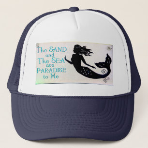 casquette de sirène de sable et de mer