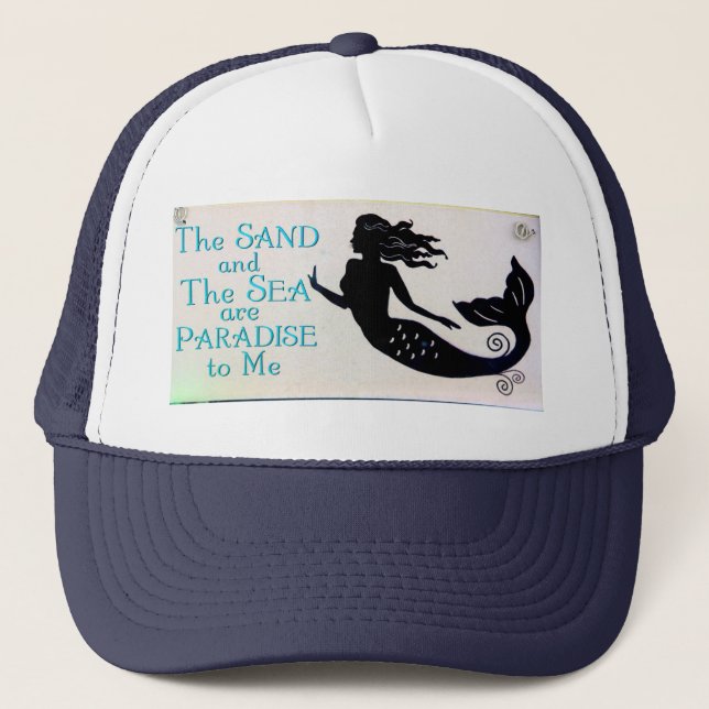 casquette de sirène de sable et de mer (Devant)