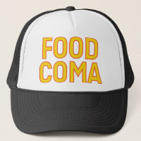 CASQUETTE de slogan amusant FOOD COMA