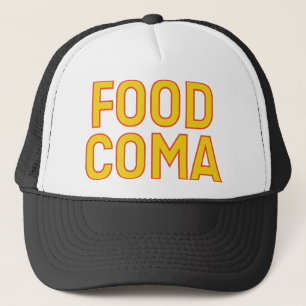 CASQUETTE de slogan amusant FOOD COMA