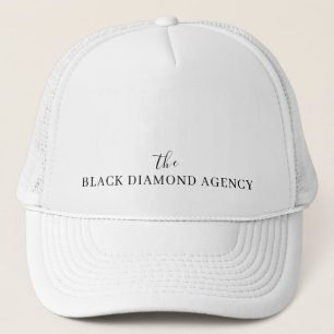 Casquette de société personnalisée blanc   Logo d'