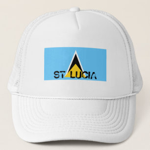 Casquette de souvenir de drapeau du St Lucia