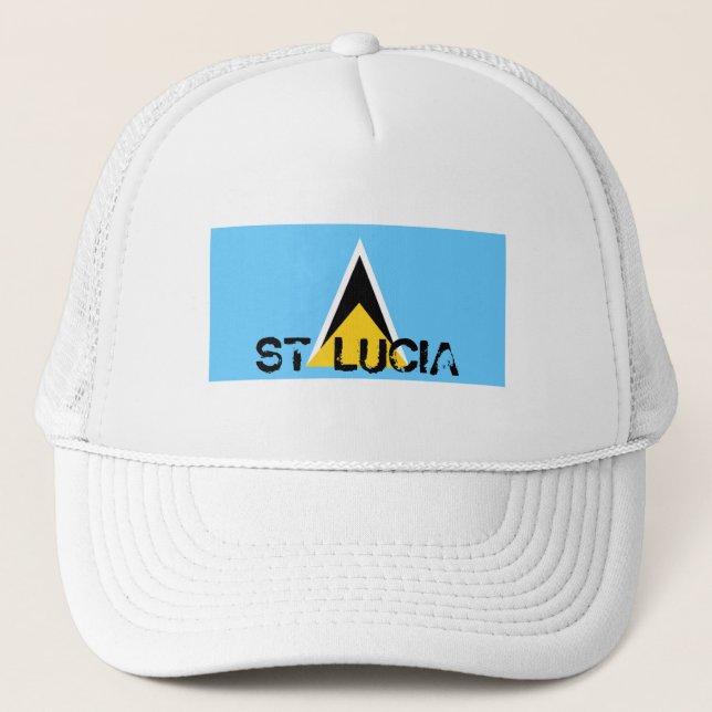 Casquette de souvenir de drapeau du St Lucia (Devant)