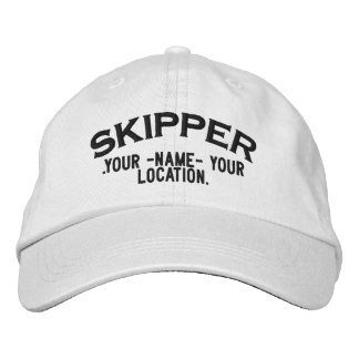 Casquette de style nautique de skipper personnalis