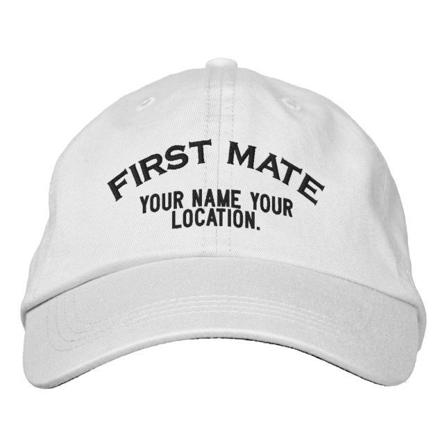Casquette de style nautique personnalisé de premie (Devant)
