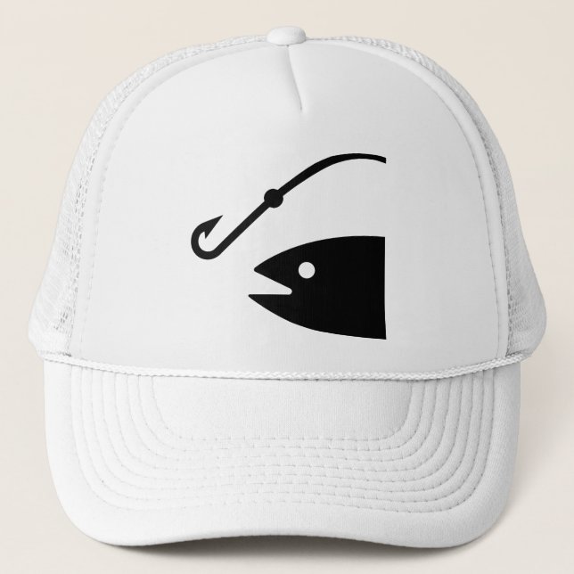 Casquette de symbole de pêche (Devant)
