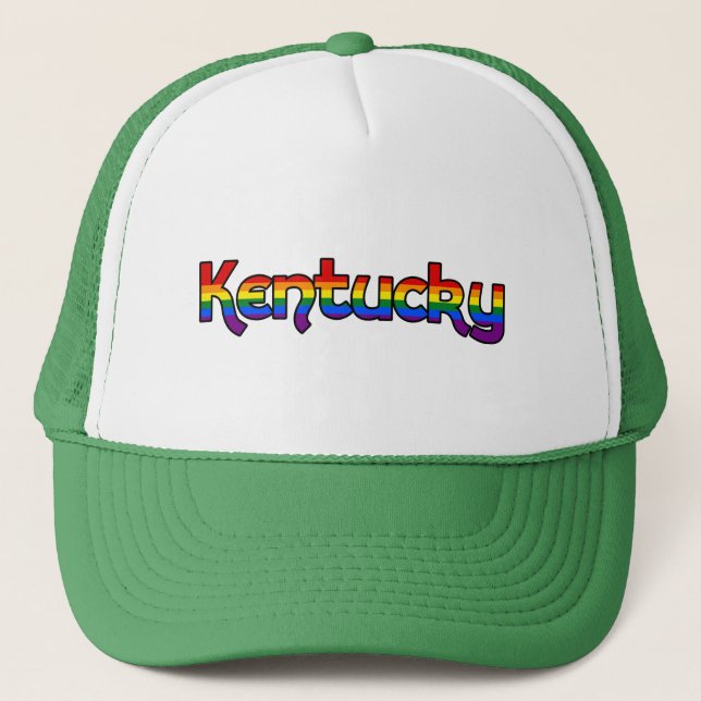Casquette de texte du Kentucky Rainbow (Devant)
